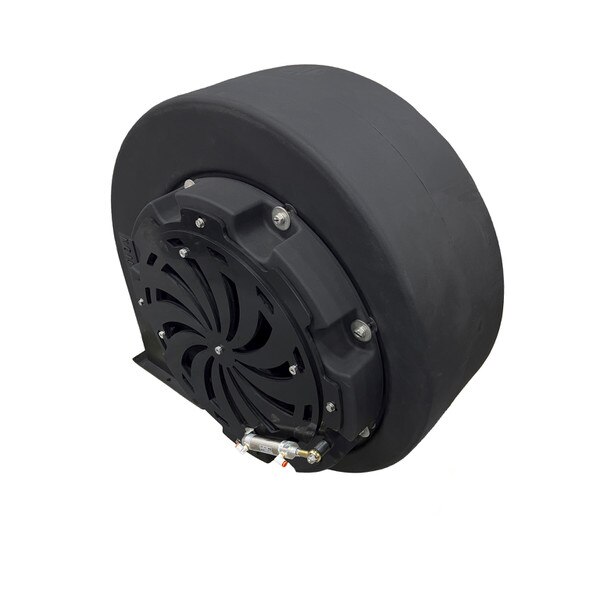 Counterclockwise blast gate blower